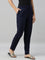 Women Solid Navy Comfort Fit Cotton Pants