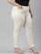 Women Solid Cream Super Stretch Jeggings