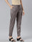 Women Solid Medium Grey Mid Rise Cotton Pants