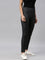 Women Solid Black Denim Legging