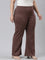 Dark Brown Roma Ponte Flared Pant