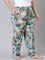 Women Green Printed Woven Viscose Lounge Pants