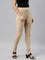 Beige Cotton Stretch Churidar