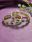 Designer Zirconia Emerald Radiance Bangle