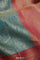 Light Turquoise Kanjivaram Saree Floral Paisley