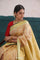 Gold Yellow Floral Jaal Kanjivaram Silk Saree