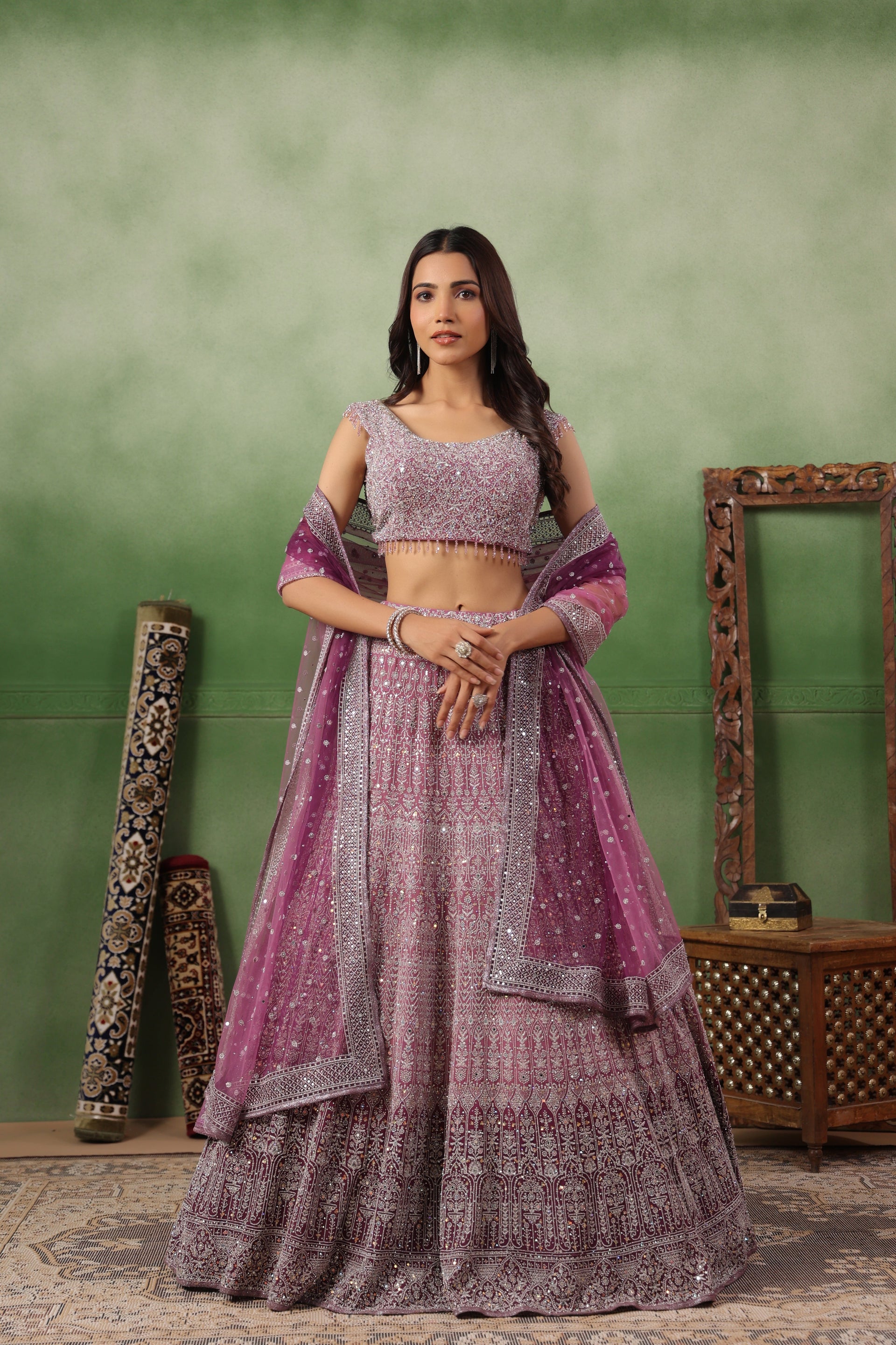 Ombre Bridal Lengha