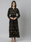 Neerus Black Casual Maxi Ethnic Motifs Dresses