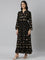Neerus Black Casual Maxi Ethnic Motifs Dresses