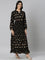 Neerus Black Casual Maxi Ethnic Motifs Dresses