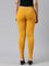 Women Solid Bright Mustard Ankle Length Leggings
