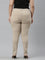 Women Solid Beige Super Stretch Jeggings