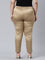 Medium Gold Polyester Shiny Pants