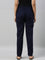 Women Solid Navy Comfort Fit Cotton Pants