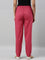 Women Solid Medium Pink Comfort Fit Cotton Pants