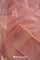 Geranium Pink Banarasi Silk Jaal Saree