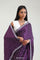 Imperial Purple Silk Crafted Saree