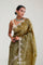 Mehendi Green Crafted Tissue Saree