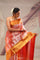 Georgia Peach Heritage Kanjivaram Silk Saree