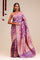 Jangla Tissue Banarasi Saree In Traditional Purple