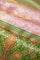 Baby Pink Kanchi Pattu Saree With Green Color Border
