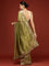 Mehandi Green Tissue Hand Embroidery Saree