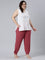 Women Solid Rusty Pink Harem Pants