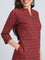 Cotton Paisley Buti Print Straight Kurta