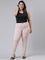 Women Solid Baby Pink Super Stretch Jeggings