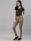 Women Solid Olive Green Super Stretch Jeggings