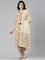 Neeru's Beige Regular Straight Printed Readymade Suits