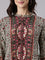 Cream Crepe Kalamkari Print Top