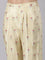 Cream Muslin Printed Three Piece Set