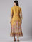 Mustard Muslin Long Anarkali Gown