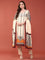 Cream Muslin Digital Print Three Piece Set
