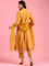 Mustard Vichithraa Silk Anarkali Three Piece Suit Set