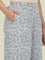 Blue Woven Viscose Printed Palazzo