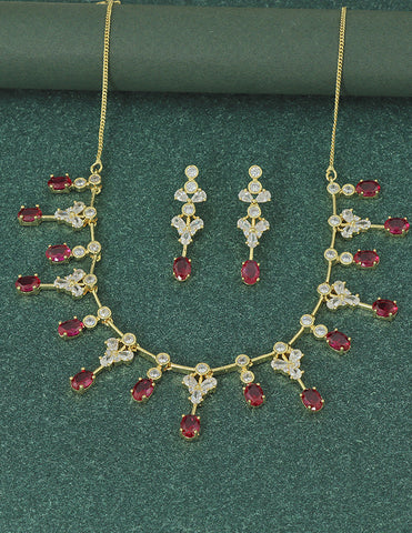 Designer Zirconia Elegance Necklace Set