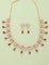 Designer Gold Polish Zirconia Necklace Set