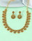 Designer Matt Ruby Kempu Necklace Set