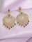 Designer Zirconia Halo Chandbali Earrings