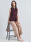Viscose Tie-Up Geometric Print Blouse