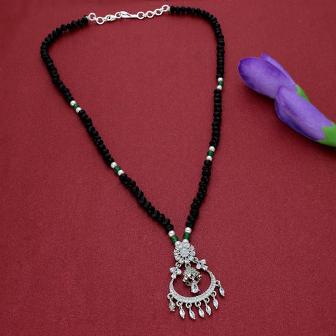 Zirconia Black Bead Mangalsutra