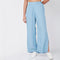 Regular Fit Solid Mid Rise Palazzos