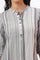 White and Black Striped Yarn Dyed Straight Pure Cotton Kurta