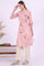 Pink Floral Printed Pure Cotton Straight Kurta