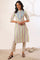 Yellow Yarn Dyed Straight Cotton Blend Kurta