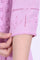 Purple Embroidered Straight Kurta