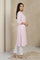 Pink Solid Lace Trim Straight Kurta