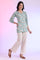 Blue Printed Straight Modal Kurti